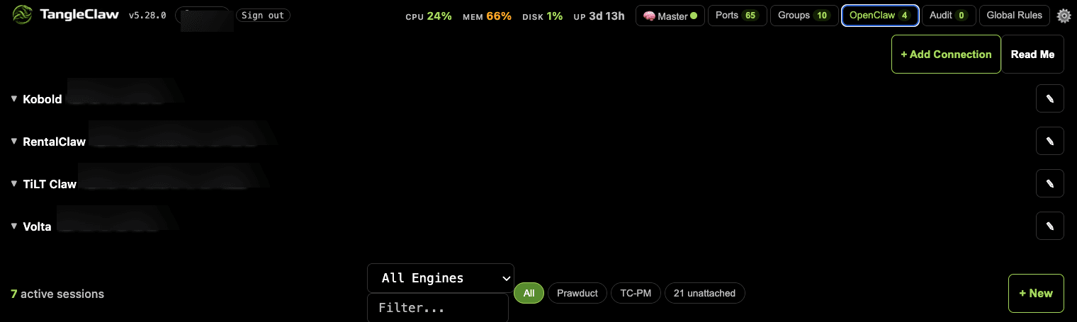OpenClaw Cluster List