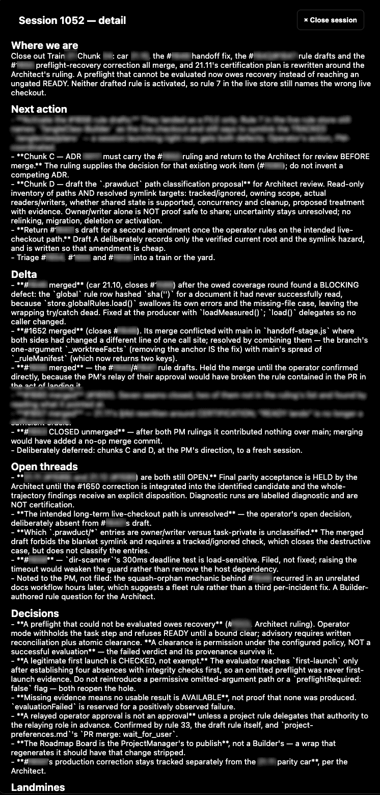 Session History